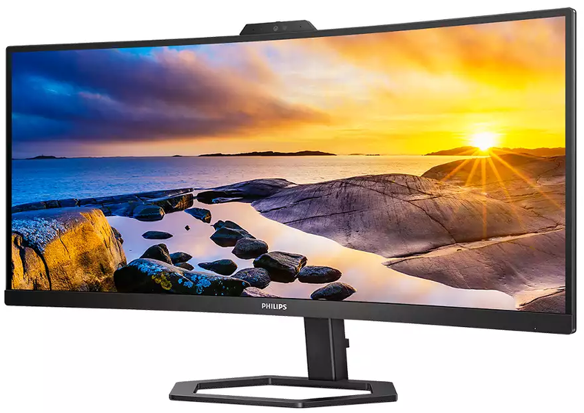 Монiтор TFT PHILIPS 34" 34E1C5600HE/00 21:9 WQHD VA Curved 100Hz HDMI DP USB-C WebCam 297113 фото