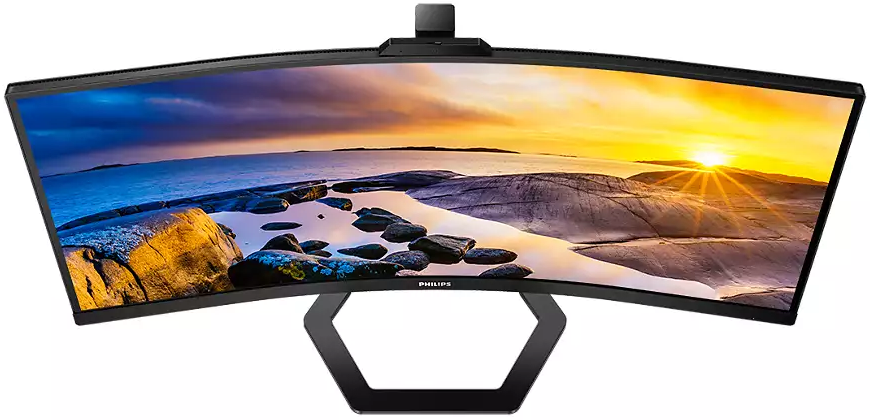 Монiтор TFT PHILIPS 34" 34E1C5600HE/00 21:9 WQHD VA Curved 100Hz HDMI DP USB-C WebCam 297113 фото