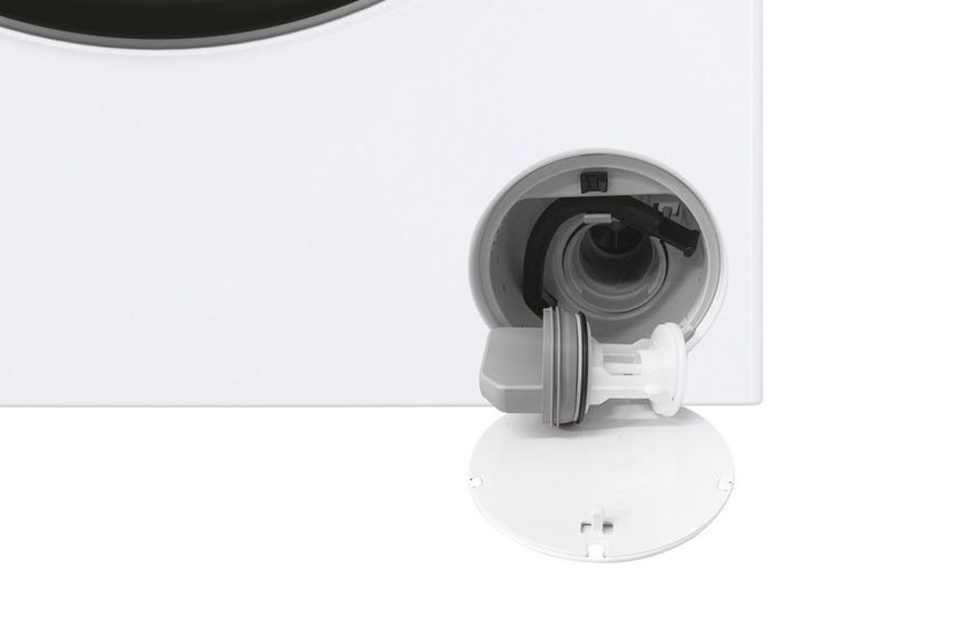 Пральна машина Haier фронтальна, 7кг, 1400, A+++, 44см, дисплей, пара, інвертор, люк чорний, прямий привід, білий (HW70-B14929) 375351 фото