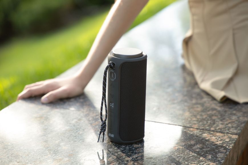 Акустична система 2E SoundXTube2 TWS, MP3, Wireless, Waterproof Black (2E-BSSXT2WBK) 363983 фото
