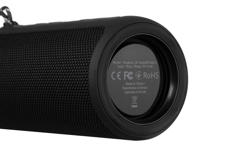 Акустична система 2E SoundXTube2 TWS, MP3, Wireless, Waterproof Black (2E-BSSXT2WBK) 363983 фото