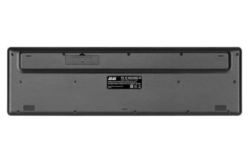 Комплект клавіатура та миша 2E MK420 WL, EN/UK, чорний (2E-MK420WB_UA) 363684 фото