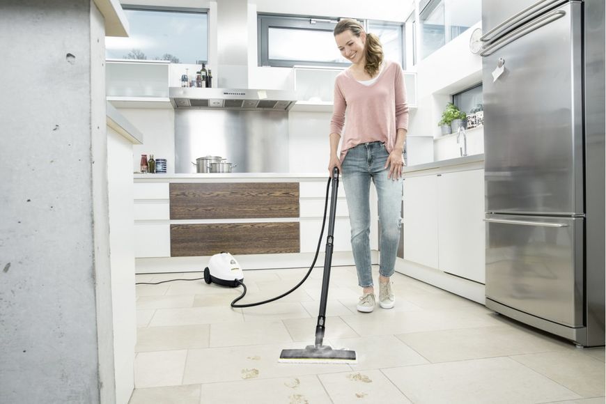 Пароочисник Karcher SC 2 EasyFix, 1500Вт, 1000мл, 3.2Бар, білий (1.512-600.0) 362374 фото