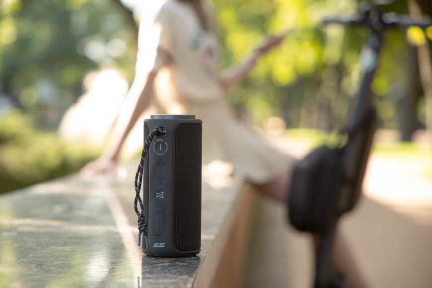 Акустична система 2E SoundXTube2 TWS, MP3, Wireless, Waterproof Black (2E-BSSXT2WBK) 363983 фото