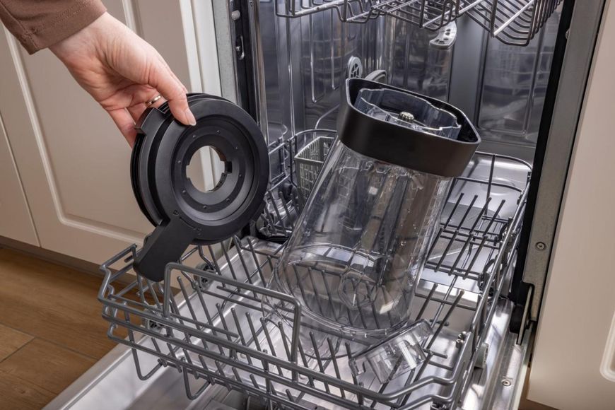 Блендер Gorenje стаціонарний 1500Вт, чаша-2000мл, дисплей, подрібнювач, чорний-нерж 399232 фото