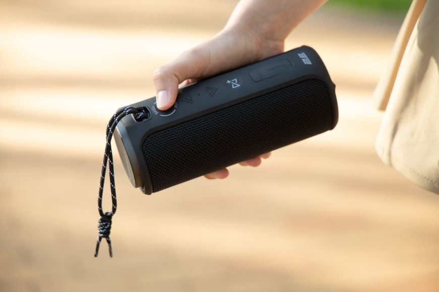 Акустична система 2E SoundXTube2 TWS, MP3, Wireless, Waterproof Black (2E-BSSXT2WBK) 363983 фото