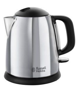 Електрочайник Russell Hobbs Victory 1л, метал, сріблясто-чорний (24990-70) 362111 фото