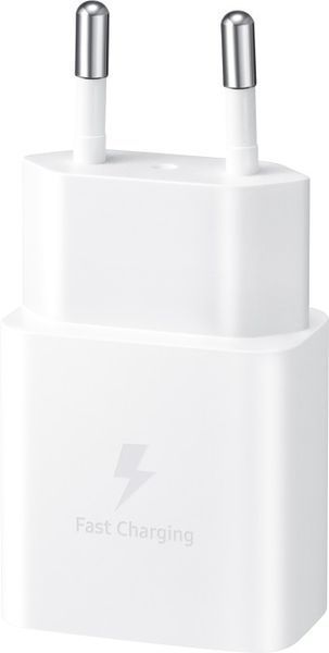 Зарядний Пристрій Samsung 15W Power Adapter (w C to C Cable) EP-T1510XWEGEU / Біла 308798 фото