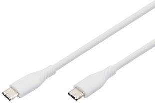 Кабель для зарядки USB-C, USB-C - USB-C 2 м, USB 2.0, 60W, силіконовий, білий AK-300341-020-W DIGITUS by ASSMANN 353746 фото