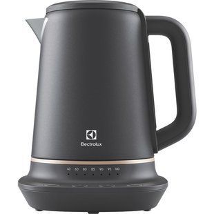 Електрочайник Electrolux 1.7л, Strix, метал, підтримка температури, чорний матовий (E7K1-6BP) 369622 фото