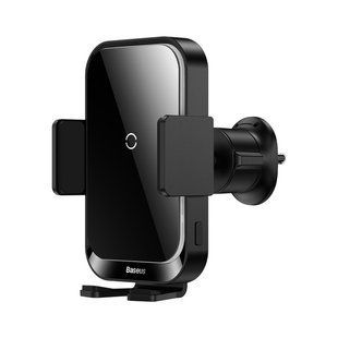 Автомобільний тримач З бездротовою зарядкою Wireless Charger Baseus Halo Electric 15W (black) (SUDD000001) 268630 фото