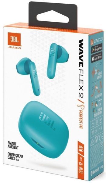 Навушники JBL Wave Flex 2 (JBLWFLEX2BLU) Blue 327834 фото