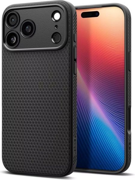 Чохол Spigen для iPhone 17 Pro, Liquid Air, Matte Black (ACS10331) 395522 фото