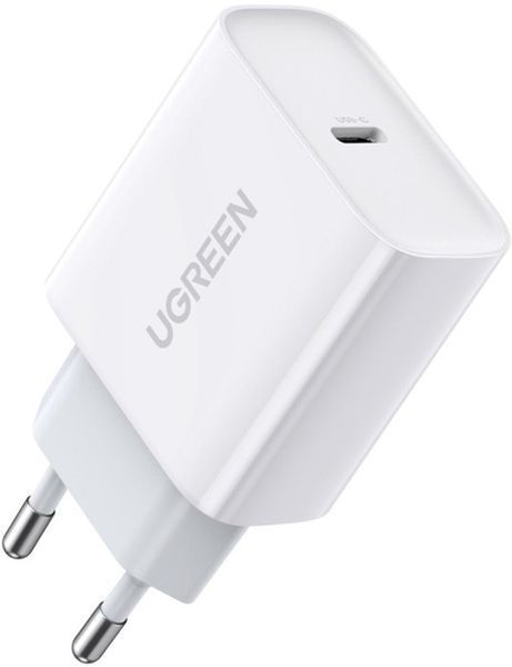 Мережевий зарядний Пристрій UGREEN CD137 Fast Charging Power Adapter With PD QC4.0 20W 3A (60450) White 280602 фото
