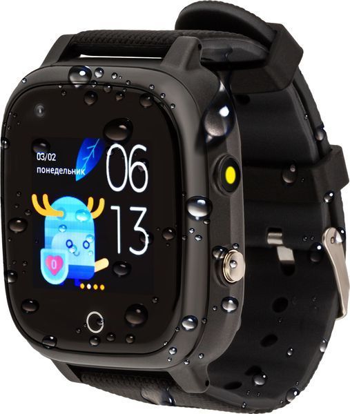 Дитячий смарт-годинник AmiGo GO005 4G WIFI Thermometer Black 188762 фото