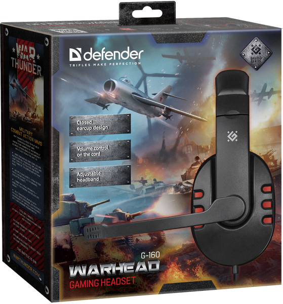гарнітура DEFENDER Warhead G-160 2,5м чорний 306120 фото