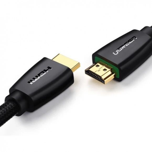 Кабель UGREEN HD118 HDMI High-End Cable Nylon Braid 3m Black (40411) 278870 фото