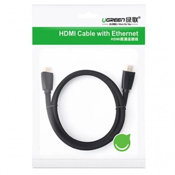 Кабель UGREEN HD118 HDMI High-End Cable Nylon Braid 3m Black (40411) 278870 фото