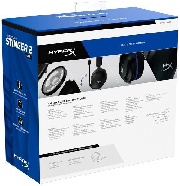 Гарнітура HyperX Cloud Stinger 2 Core PS5/PS4, mini-jack, чорно-синій (6H9B6AA) 364809 фото