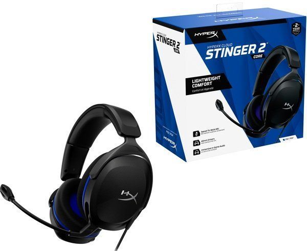 Гарнітура HyperX Cloud Stinger 2 Core PS5/PS4, mini-jack, чорно-синій (6H9B6AA) 364809 фото