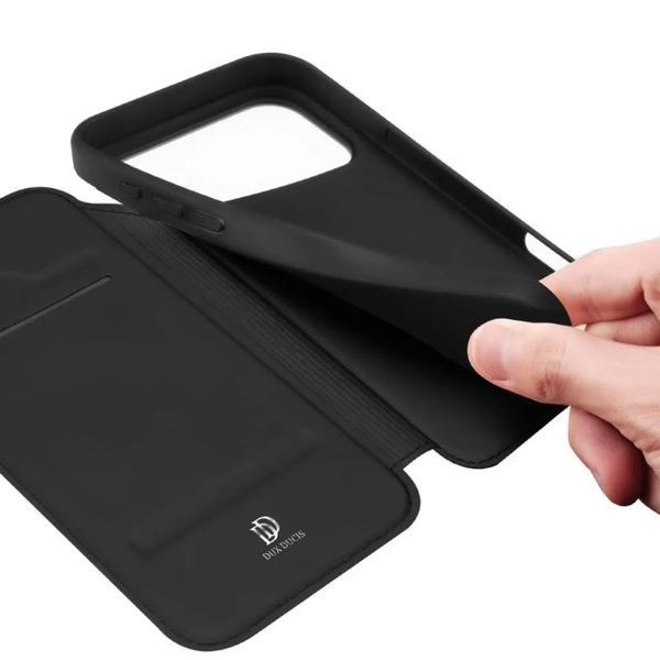 Чохол-книжка Dux Ducis з кишенею для візиток для Apple iPhone 17 Pro Max (6.9") Чорний 393989 фото