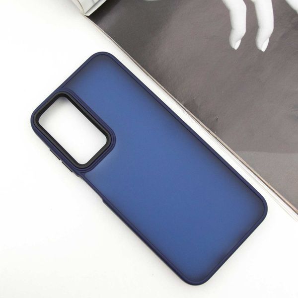 Чохол TPU+PC Lyon Frosted для Samsung Galaxy A24 4G Navy Blue 326139 фото