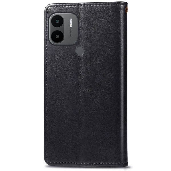 Шкіряний чохол книжка GETMAN Gallant (PU) для Xiaomi Redmi A1+ / Poco C50 / A2+ Чорний 264486 фото