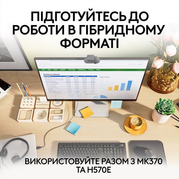 Комп.Камера LOGITECH BRIO 105 FHD GRAPHITE (960-001592) 308664 фото