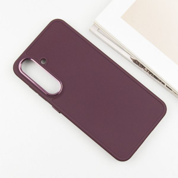 TPU чохол Bonbon Metal Style для Samsung Galaxy S23+ Бордовий / Plum 264766 фото