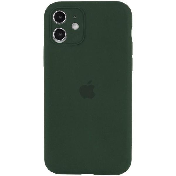Чохол Silicone Case Full Camera Protective (AA) для Apple iPhone 12 (6.1") Зелений / Cyprus Green 204805 фото
