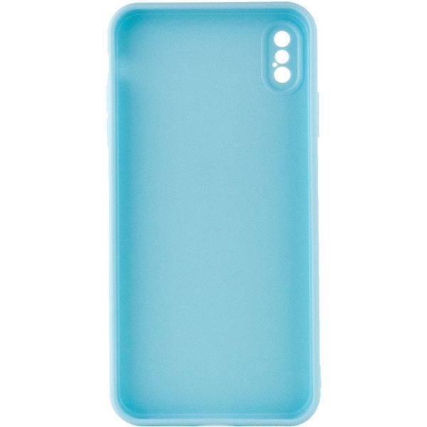 Силіконовий чохол Candy Full Camera для Apple iPhone XS Max (6.5") Бірюзовий / Turquoise 206016 фото