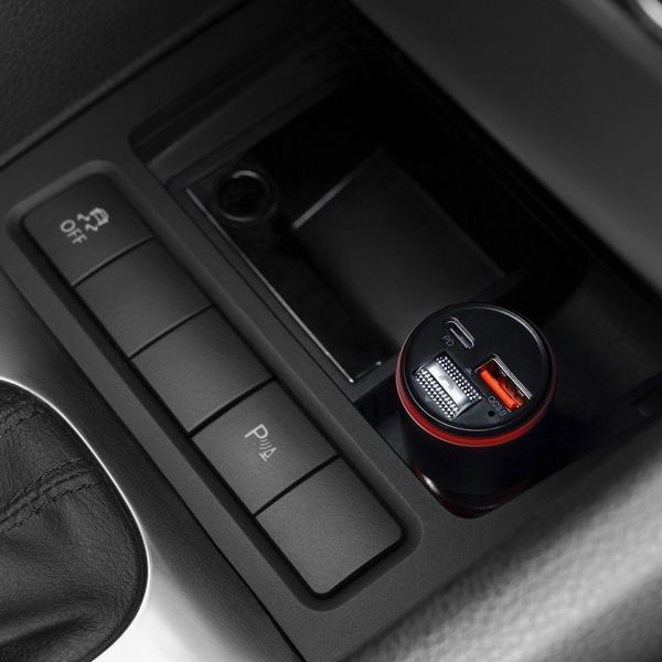 АЗП Proove FM Launcher Power Drive 30W (PD+QC3.0) Type-C+USB+AUX (FMPD30110006) silver 344376 фото