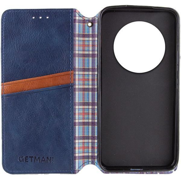 Шкіряний чохол книжка GETMAN Cubic (PU) для Xiaomi Redmi 14C / Poco C75 Синій 324636 фото