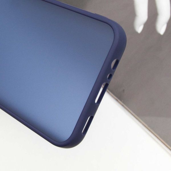 Чохол TPU+PC Lyon Frosted для Samsung Galaxy A24 4G Navy Blue 326139 фото