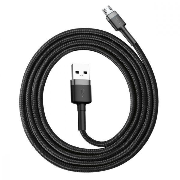 Кабель Baseus Cafule Micro 2.4A 0.5 М (CAMKLF-AG1) G-Black 252258 фото
