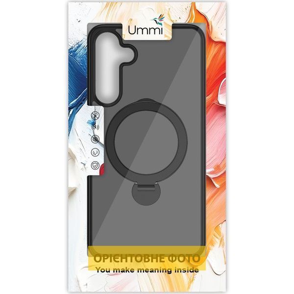 Чохол Ummi Colorful with MagSafe HQ Ring для Samsung Galaxy S25 Edge Black 402135 фото