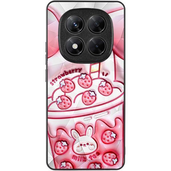 TPU+PC чохол Prisma Fluffie для Xiaomi Redmi Note 14 Pro 4G Strawberry 358094 фото