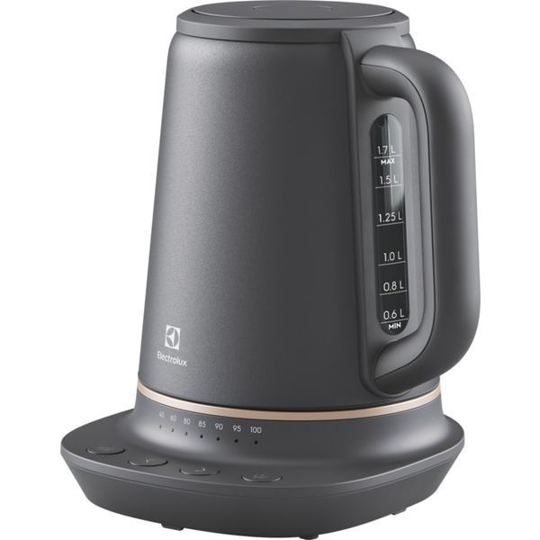 Електрочайник Electrolux 1.7л, Strix, метал, підтримка температури, чорний матовий (E7K1-6BP) 369622 фото