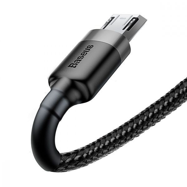 Кабель Baseus Cafule Micro 2.4A 0.5 М (CAMKLF-AG1) G-Black 252258 фото