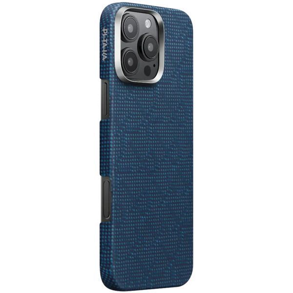 Чохол-накладка iPhone 16 Pro Max Pitaka Tactile Woven Case Monogram - Dark Blue (KI1603PTKP) 377962 фото