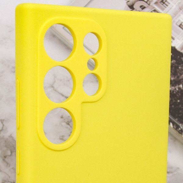 Чохол Silicone Cover Lakshmi Full Camera (AAA) для Samsung Galaxy S24 Ultra Жовтий / Yellow 286927 фото