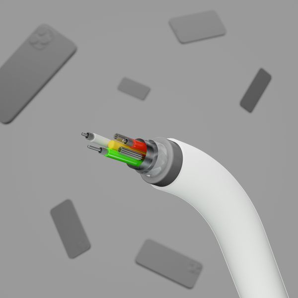 Кабель USB-A > Lightning заряджання/синхронізації Belkin 1м, силіконовий з кліпсою, білий (CAA008BT1MWH) 368190 фото