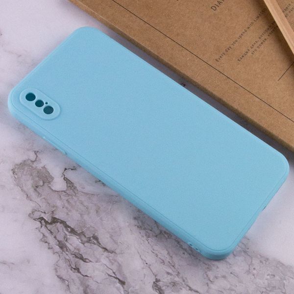 Силіконовий чохол Candy Full Camera для Apple iPhone XS Max (6.5") Бірюзовий / Turquoise 206016 фото