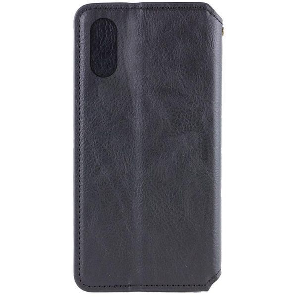 Шкіряний чохол-книжка GETMAN Cubic (PU) для Apple iPhone XR (6.1") Чорний 398556 фото