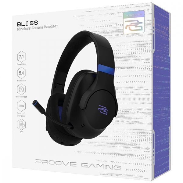 Бездротова ігрова гарнітура Proove Gaming Bliss (APP) white (GHBL00010002) 383296 фото
