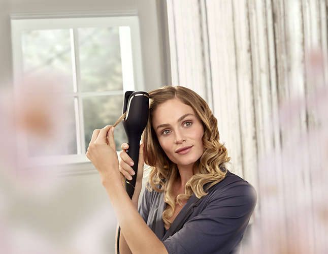 Стайлер Philips, 34Вт, темп.режимів-3, D -25mm, швидкості - 3, кераміка, чорний (BHB876/00) 369121 фото