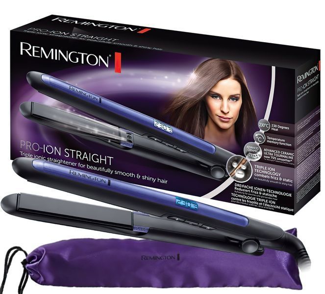 Випрямляч Remington Pro Ion, 150-230С, кераміка, турмалін , чорний (S7710) 372616 фото