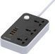 Фільтр живлення ColorWay CW-CHU34PDB 3 розетки, 4 USB (Type-C PD20W + 3USB QC3.0), 2 м,чорний 329481 фото 3
