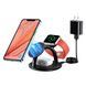 Бездротовий зарядний пристрій Choetech Magnetic 3 in 1 magnetic Wireless Charging Stand (T587-F) Black 267183 фото 3