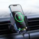 Автомобільний тримач З бездротовою зарядкою Wireless Charger Baseus Halo Electric 15W (black) (SUDD000001) 268630 фото 7